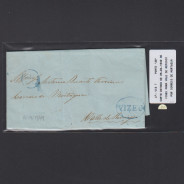 Pré-Filatélica circulada de Viseu para Vale de Remigio datada 06-04-1849