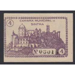 CÉDULA CÂMARA MUNICIPAL DE SINTRA - VALE 4 CENTAVOS (NÃO CIRCULADA)