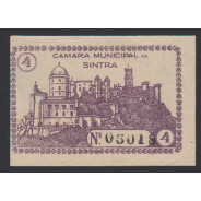 CÉDULA CÂMARA MUNICIPAL DE SINTRA - VALE 4 CENTAVOS (NÃO CIRCULADA)