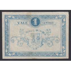CÉDULA CÂMARA MUNICIPAL DE VIZEU - VALE 1 CENTAVO ( POUCO CIRCULADA )