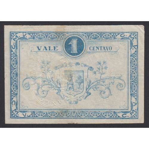 CÉDULA CÂMARA MUNICIPAL DE VIZEU - VALE 1 CENTAVO ( POUCO CIRCULADA )