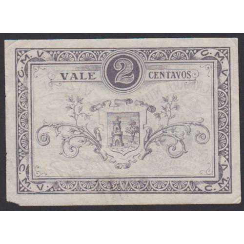 CÉDULA CÂMARA MUNICIPAL DE VIZEU - VALE 2 CENTAVOS ( POUCO CIRCULADA )