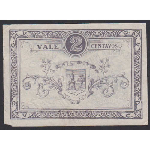 CÉDULA CÂMARA MUNICIPAL DE VIZEU - VALE 2 CENTAVOS ( POUCO CIRCULADA )