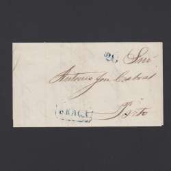 Pré-Filatélica circulada de Braga para Porto datada 15-10-1851