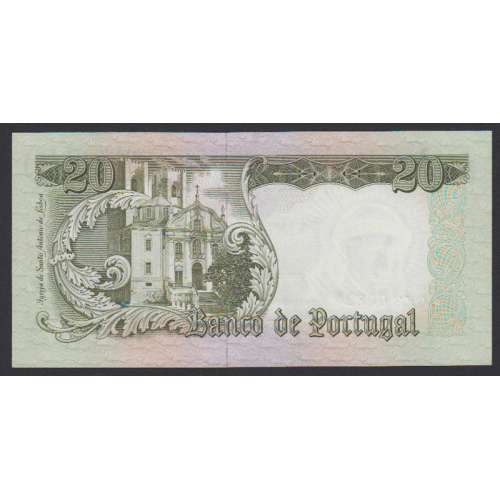 NOTA DE 20 ESCUDOS 1964 ( MUITO POUCO CIRCULADA ) "20$00 1964 Ch.7 SANTO ANTÓNIO - BANCO DE PORTUGAL (26/05/1964)