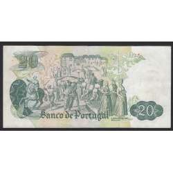NOTA DE 20 ESCUDOS 1971 ( CIRCULADA ) "20$00 1971 Ch.8 GARCIA DE ORTA - BANCO DE PORTUGAL (27/07/1971)