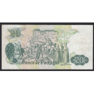 NOTA DE 20 ESCUDOS 1971 ( CIRCULADA ) "20$00 1971 Ch.8 GARCIA DE ORTA - BANCO DE PORTUGAL (27/07/1971)