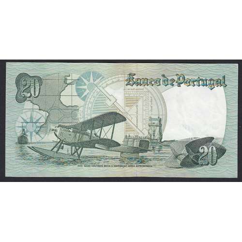 NOTA DE 20 ESCUDOS 1978 ( MUITO POUCO CIRCULADA ) "20$00 1978 Ch.9 GAGO COUTINHO - BANCO DE PORTUGAL (04/10/1978)