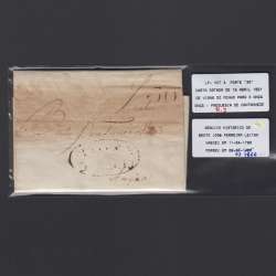 Pré-Filatélica circulada de Viana do Minho para Ançã datada 15-04-1821