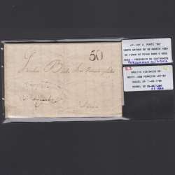 Pré-Filatélica circulada de Viana do Minho para Ançã datada 30-08-1824