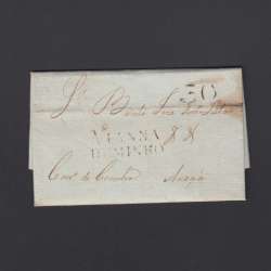 Pré-Filatélica circulada de Viana do Minho para Ançã datada 18-04-1827