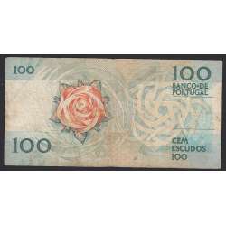 NOTA DE 100 ESCUDOS 1988 ( CIRCULADA ) "100$00 1988 Ch.9 FERNANDO PESSOA - BANCO DE PORTUGAL (24/11/1988)