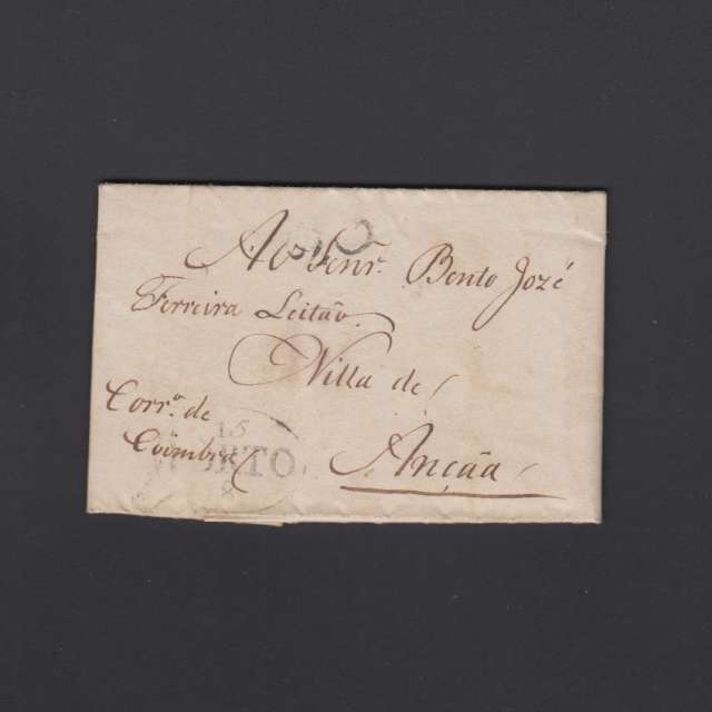 Pré-Filatélica circulada do Porto para Ançã datada 22-07-1823