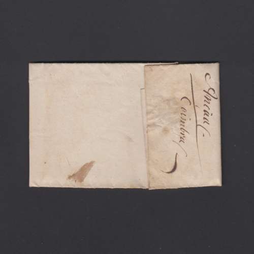 Pré-Filatélica circulada do Porto para Ançã datada 22-07-1823