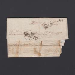 Pré-Filatélica circulada do Porto para Ançã datada 24-11-1824