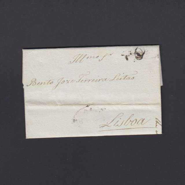 Pré-Filatélica circulada do Porto para Lisboa datada 23-06-1825