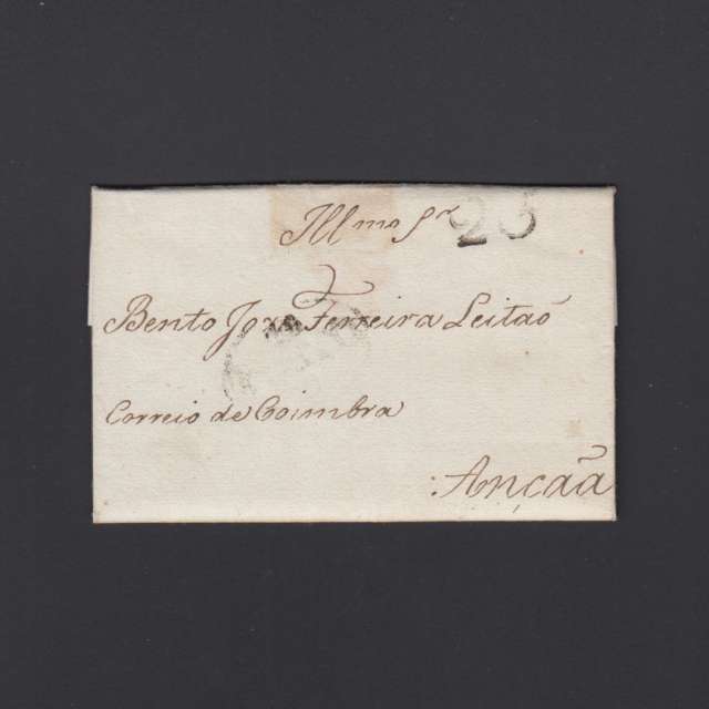 Pré-Filatélica circulada do Porto para Ançã datada 13-07-1827