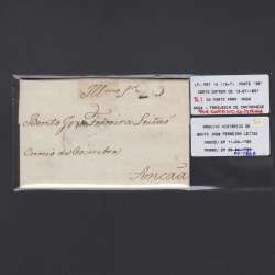 Pré-Filatélica circulada do Porto para Ançã datada 13-07-1827