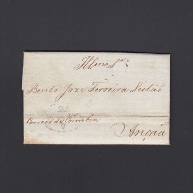 Pré-Filatélica circulada do Porto para Ançã datada 26-07-1827