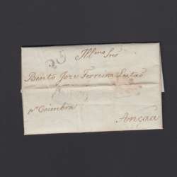 Pré-Filatélica circulada do Porto para Ançã datada 23-02-1830