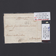 Carta Pré-Filatélica circulada do Porto para Ançã
