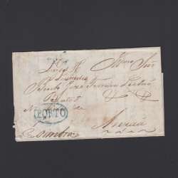 Pré-Filatélica circulada do Porto para Ançã datada 31-04-1834