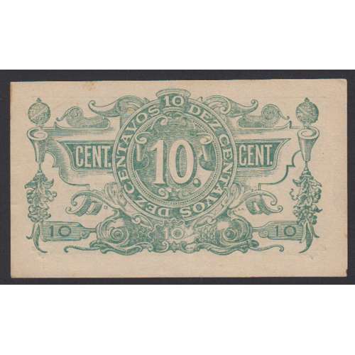 CÉDULA OFICIAL CASA DA MOEDA - 10 CENTAVOS 1917 ( POUCO CIRCULADA )