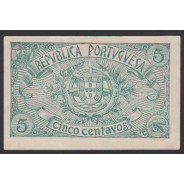 CÉDULA OFICIAL CASA DA MOEDA - 5 CENTAVOS 1918 ( NÃO CIRCULADA )