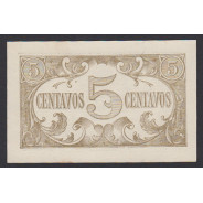 CÉDULA OFICIAL CASA DA MOEDA - 5 CENTAVOS 1918 (NÃO CIRCULADA)
