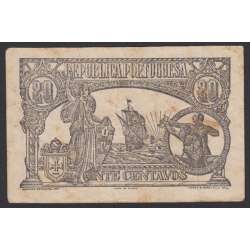 CÉDULA OFICIAL CASA DA MOEDA - 20 CENTAVOS 1922 ( CIRCULADA + )