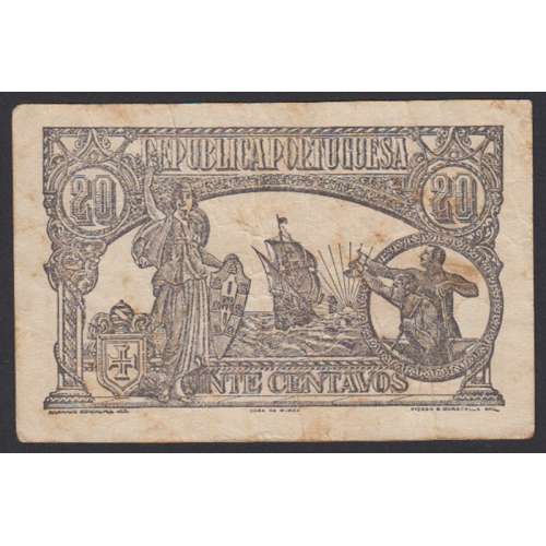 CÉDULA OFICIAL CASA DA MOEDA - 20 CENTAVOS 1922 ( CIRCULADA + )
