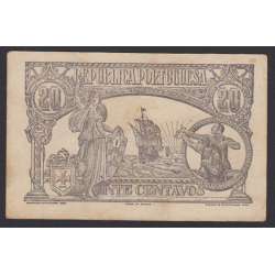 CÉDULA OFICIAL CASA DA MOEDA - 20 CENTAVOS 1922 ( CIRCULADA )