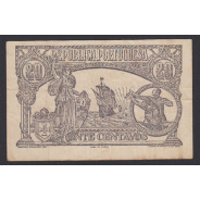 CÉDULA OFICIAL CASA DA MOEDA - 20 CENTAVOS 1922 ( CIRCULADA )
