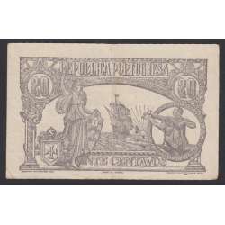 CÉDULA OFICIAL CASA DA MOEDA - 20 CENTAVOS 1922 ( CIRCULADA )