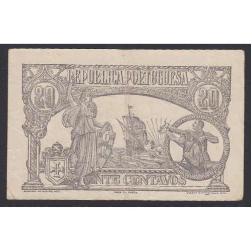 CÉDULA OFICIAL CASA DA MOEDA - 20 CENTAVOS 1922 ( CIRCULADA )