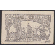 CÉDULA OFICIAL CASA DA MOEDA - 20 CENTAVOS 1922 ( CIRCULADA )