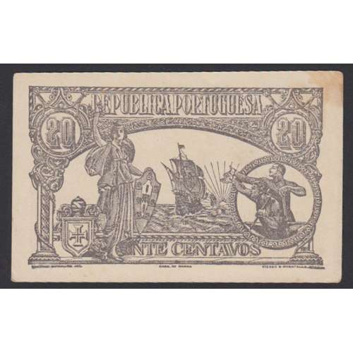 CÉDULA OFICIAL CASA DA MOEDA - 20 CENTAVOS 1922 ( NÃO CIRCULADA COM MANCHAS)