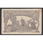 CÉDULA OFICIAL CASA DA MOEDA - 20 CENTAVOS 1922 ( NÃO CIRCULADA COM MANCHAS)
