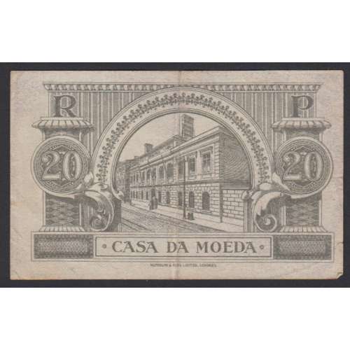 CÉDULA OFICIAL CASA DA MOEDA - 20 CENTAVOS 1917 ( CIRCULADA )