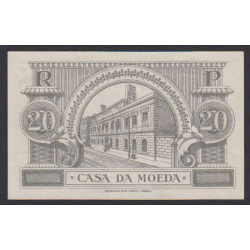 CÉDULA OFICIAL CASA DA MOEDA - 20 CENTAVOS 1917 ( NÃO CIRCULADA )