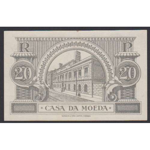 CÉDULA OFICIAL CASA DA MOEDA - 20 CENTAVOS 1917 ( NÃO CIRCULADA )