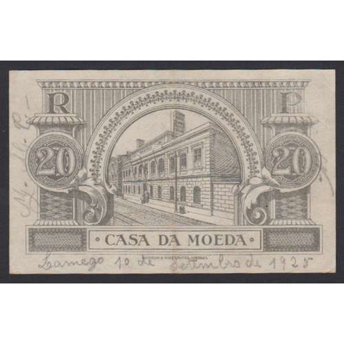 CÉDULA OFICIAL CASA DA MOEDA - 20 CENTAVOS 1917 ( POUCO CIRCULADA )