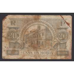 CÉDULA OFICIAL CASA DA MOEDA - 20 CENTAVOS 1917 ( CIRCULADA +)