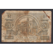 CÉDULA OFICIAL CASA DA MOEDA - 20 CENTAVOS 1917 ( CIRCULADA +)