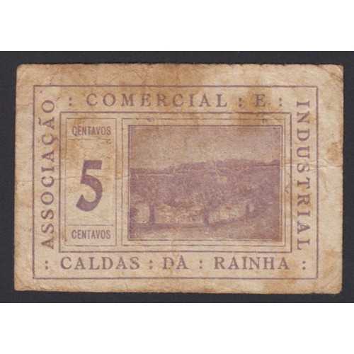 CÉDULA ASSOCIAÇÃO COMERCIAL E INDUSTRIAL CALDAS DA RAINHA - VALE 5 CENTAVO ( CIRCULADA )