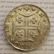 MOEDA CRUZADO NOVO PRATA (480 RÉIS) 1814 COROA BAIXA DIADEMA LOZANGO 4 PONTOS - D. JOÃO PRÍNCIPE REGENTE