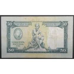 NOTA DE 50 ESCUDOS 1953 ( CIRCULADA ) "50$00 1953 Ch.7 FONTES PEREIRA DE MELLO - BANCO DE PORTUGAL (28/04/1953)