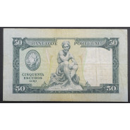 NOTA DE 50 ESCUDOS 1953 ( CIRCULADA ) "50$00 1953 Ch.7 FONTES PEREIRA DE MELLO - BANCO DE PORTUGAL (28/04/1953)