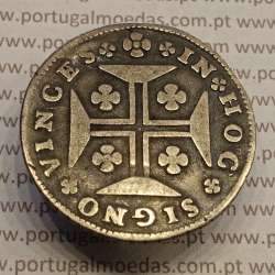 MOEDA DE 12 VINTÉNS (240 RÉIS) 1748 (MBC) COROA COM ARCOS SIMPLES - D. JOÃO V