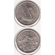 5$00 escudos 1968 cupro-níquel, 5 Escudos 1968 cuproníquel da República Portuguesa, (Soberba), World Coins Portugal KM 591